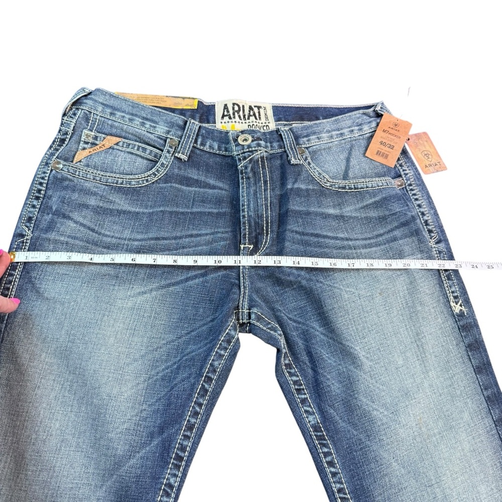 Ariat Men's Light Blue Bootcut Jeans - Picture 6 of 14